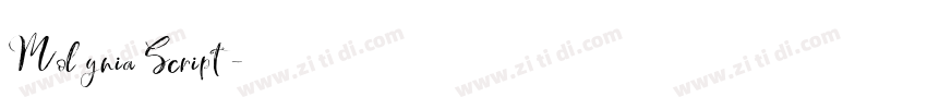 Molynia Script字体转换 Molynia Script字体转换